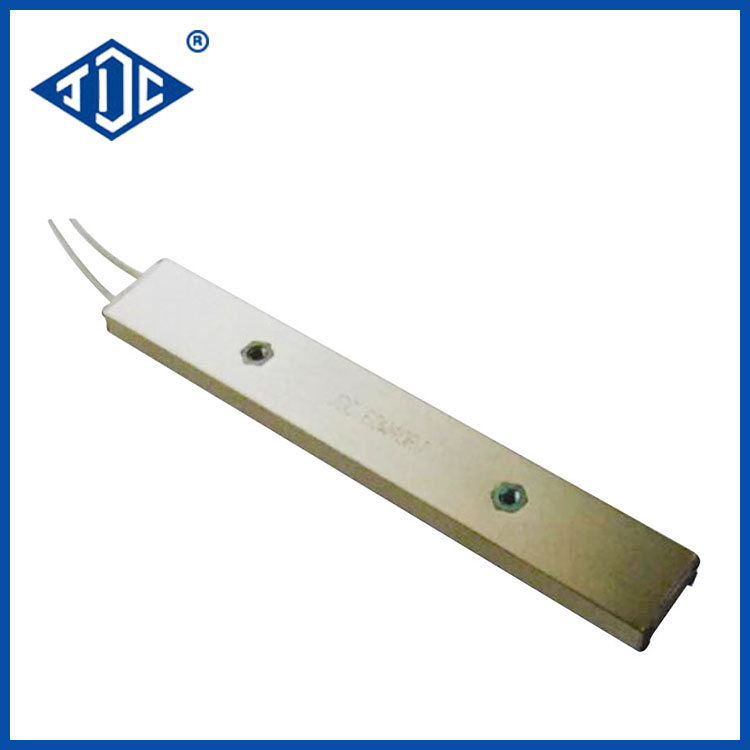 What is the resistance value range available for this High Power Ultra Thin Gold-Aluminum Housed Resistor?